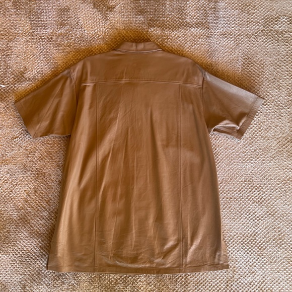 Zeynep Arcay Oversized Leather Shirt - Picture 3 of 5